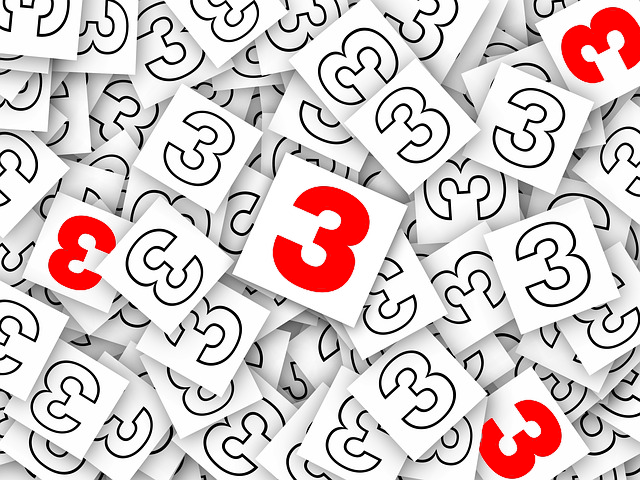 threes_333_numbers_card_black_white_red